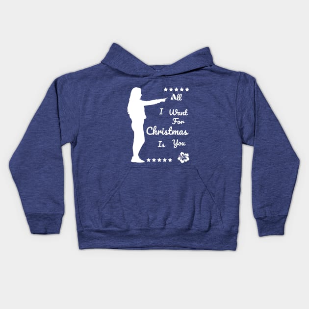 All I Want for Christmas is You Kids Hoodie by Jimmynice